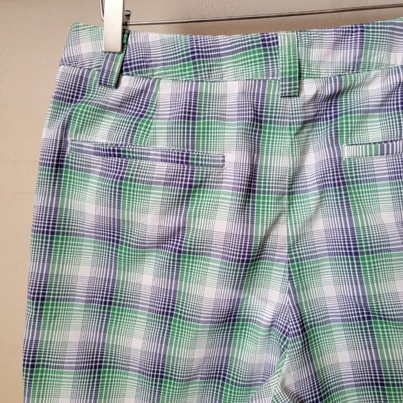 Puma Men's Plaid Golf Shorts - Picture 9 of 16